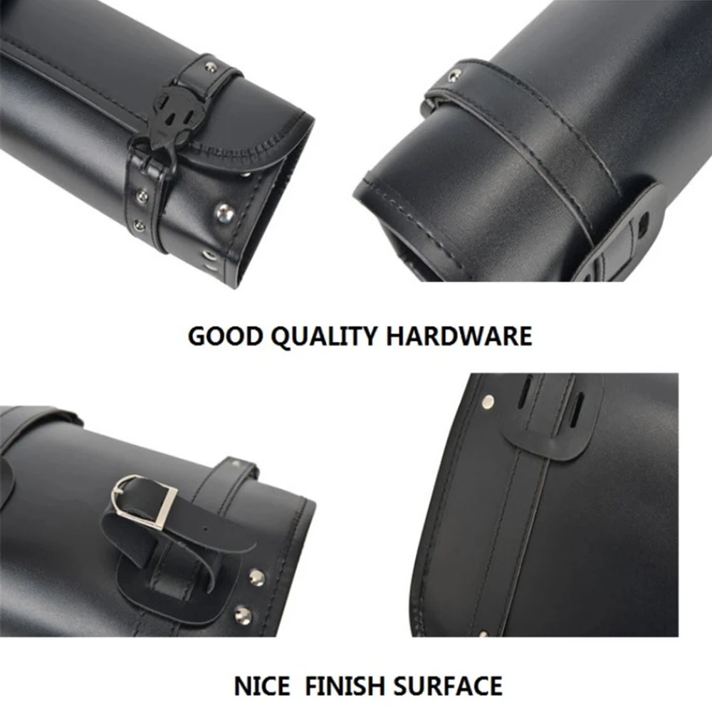 1PC Waterproof Synthetic Leather Saddle Bag Storage Tool Bag for Motorcycle Tool Bags Storage Tool Pouch Luggage Leather Bag