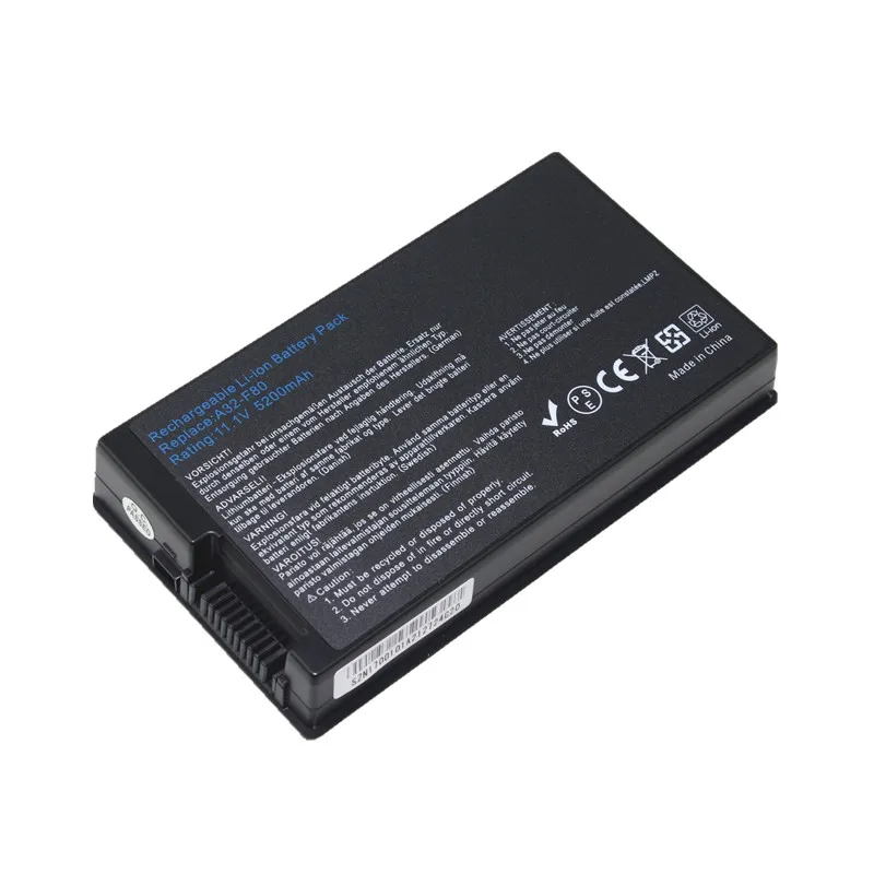 Laptop Battery A32-F80 For Asus X82C X82CR X82L X82Q X82S X85 X85E X85S X85SE X88 X88E X88S X88Se X88V X88VD X88Vf f80l f80q