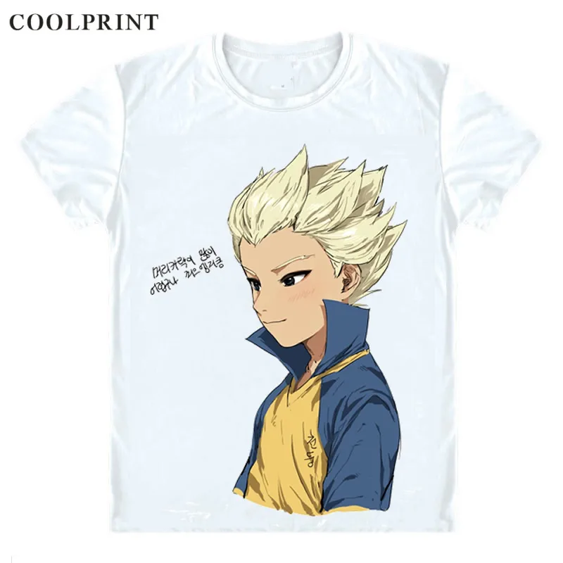 Coolprint Gouenji Shuuya T Shirt Inazuma Raimon Eleven Japan Men Casual TShirt Premium T-Shirt Printed Short Sleeve Shirts