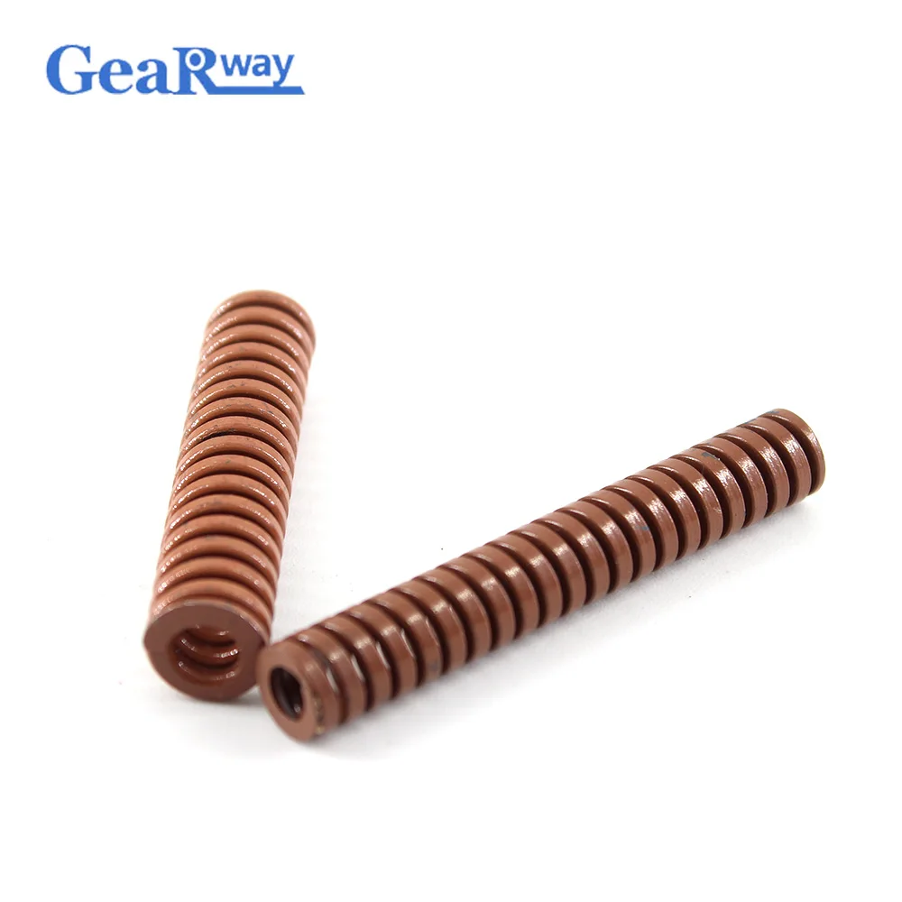 Gearway Brown Die Spring TB20x60/20x65/20x70/20x95/20x100mm 24% Compression Ratio Tubular Section Mould Die Compression Spring