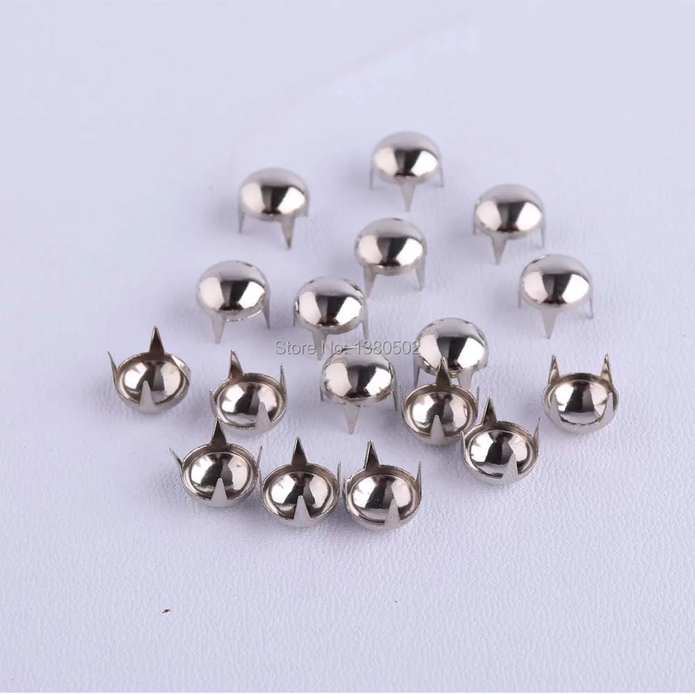 100 cái bạc màu thiết kế độc đáo kim loại Stud May Rivets cho quần áo