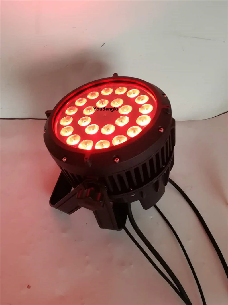 6 pieces  24 x 15w 5 in 1 led par waterproof outdoor disco light par 64 ip65 rgbwa led par light