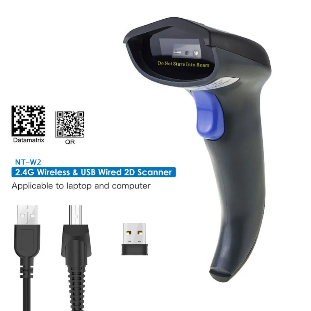 NETUM W8-X Bluetooth Wireless 2D QR Barcode Scanner, W6-X 2.4G Wireless CCD  Bar code Reader for Mobile Payment Computer Screen