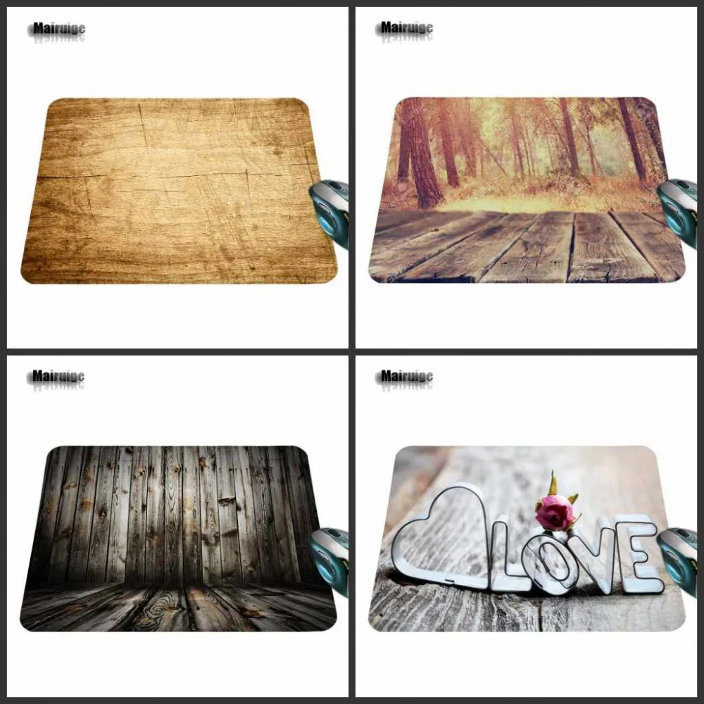 

Wooden Floor Computer Mouse Pad Mousepads Radiation Decorate Your Desk Non-Skid Rubber Pad 220mmX180mmX2mm&250mmx290mmx2mm