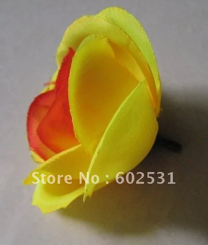 SPR 40cm plastic center artificial silk kissing decoration flowers ball-yellow red