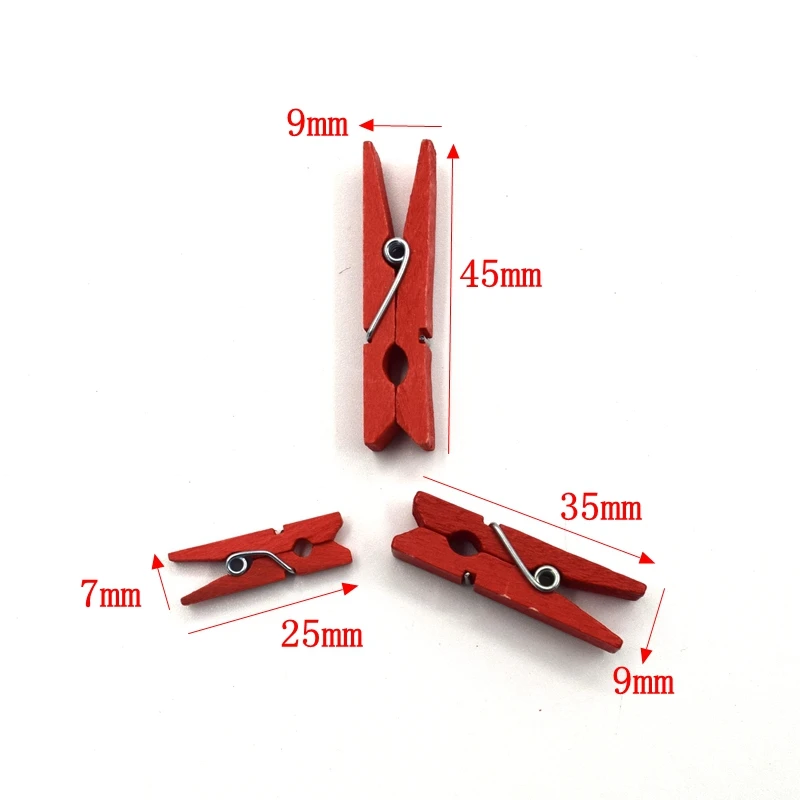10-50 Teile/paket Heißer Verkauf Mini Natürliche Holz Kleidung Foto Papier Peg Pin Wäscheklammer Handwerk Clips Schule Büro Schreibwaren 19331 – Detail 5