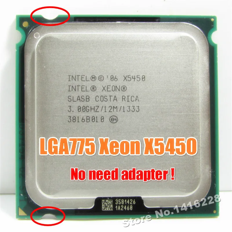 Intel Xeon X5450 Processor CPU 3.0GHz SLBBE SLASB works on LGA 775 motherboard