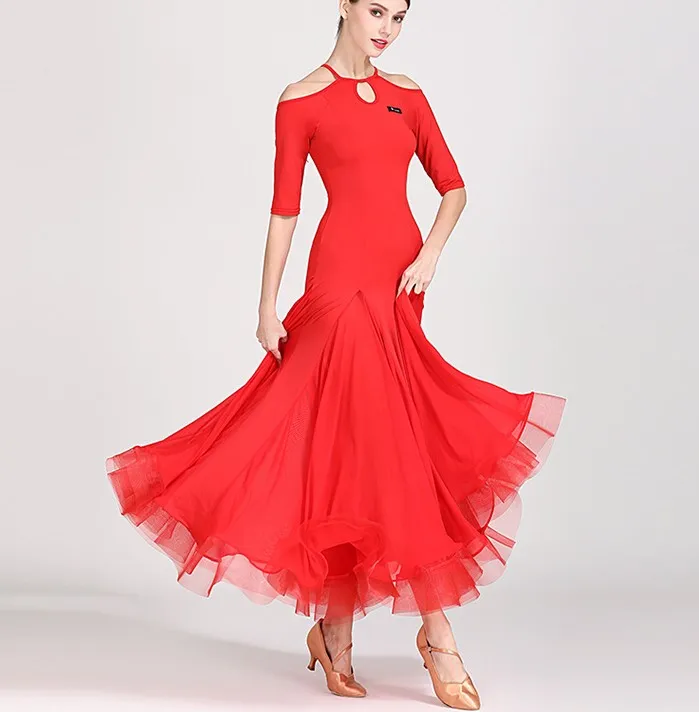 

ballroom dance competition dresses dance ballroom waltz dresses standard dance dress women ballroom dress short sleeve s9054