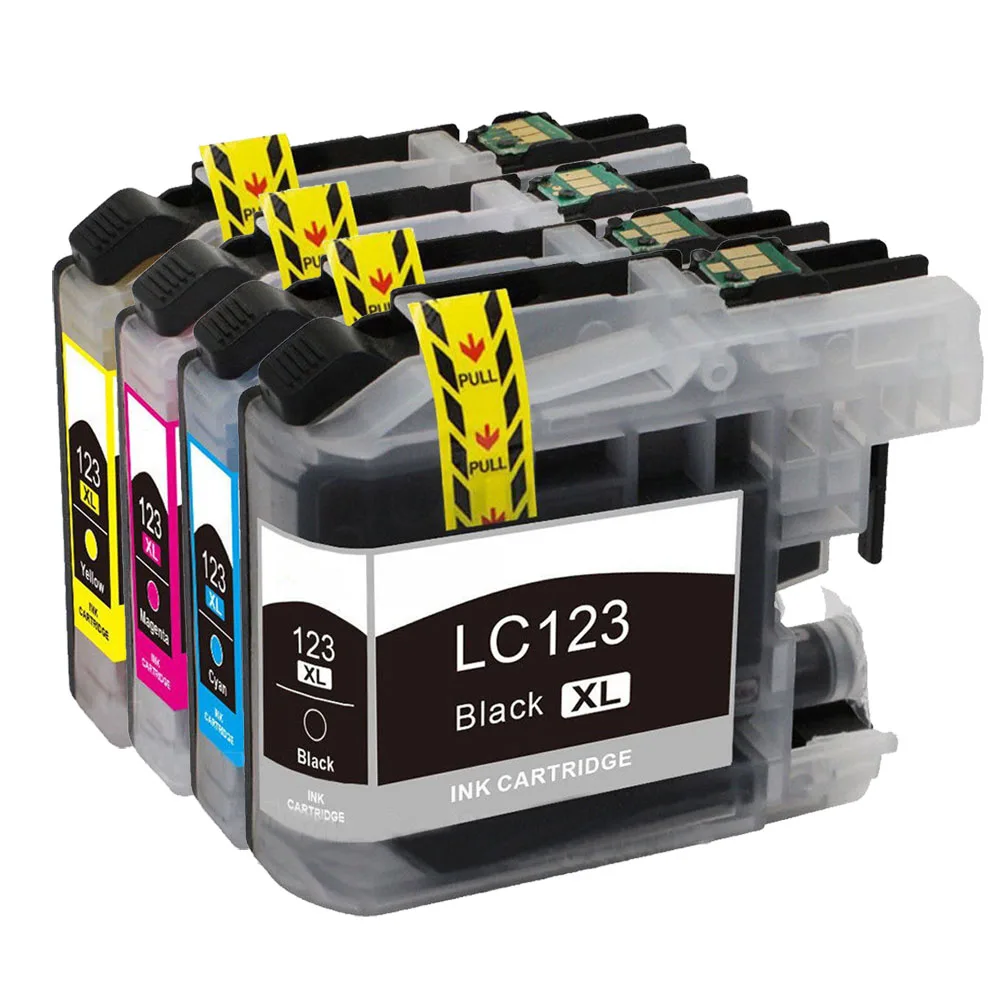 

1Set compatible For brother LC121 LC123 LC125 LC127 LC129 DCP-J132W/J152W J172 J552 J752 J4110 J6520 J4710 ink cartridge