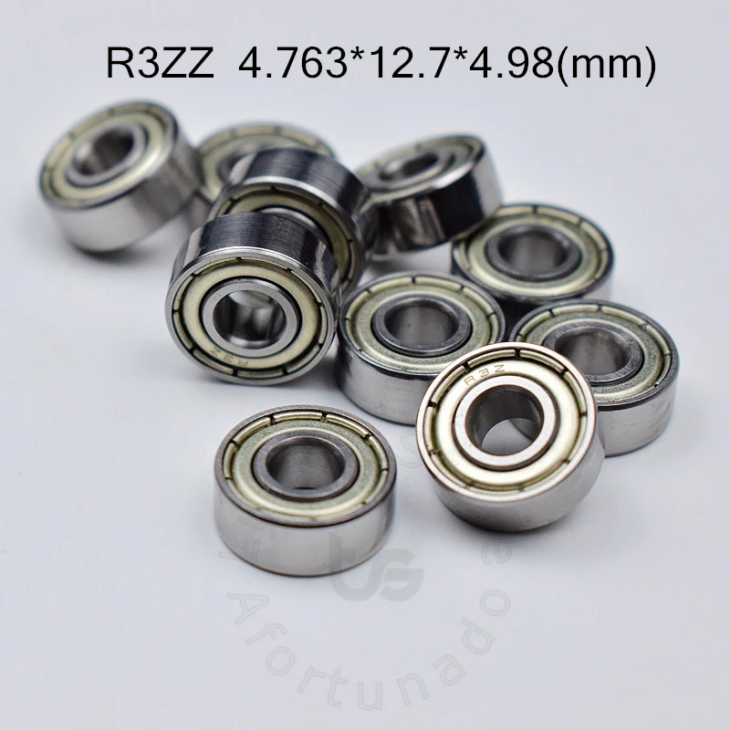 Roulement R3ZZ en acier chromé scellé en métal, pièces d'équipement mécanique à grande vitesse, 4.763x12.7x4.98mm, livraison gratuite, 10 pièces