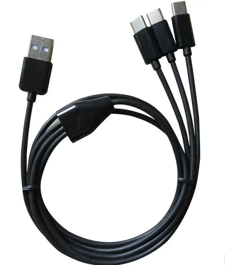 1m 3ft 3 in 1 USB Type C cable Power 3 TYPE C Devices At Once