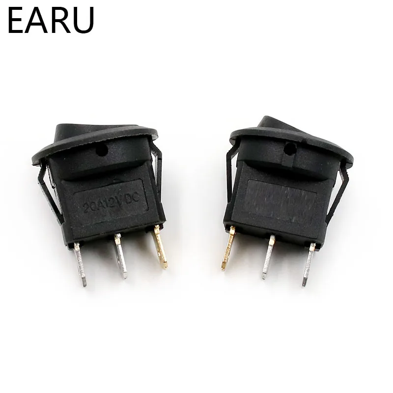 Auto Malaikat Mata Dot Lampu 2.4 CM Mobil Auto Perahu Round Rocker On/Off SPST Switch 12 V Biru merah Hijau Kuning Toggle Rocker Switch AU