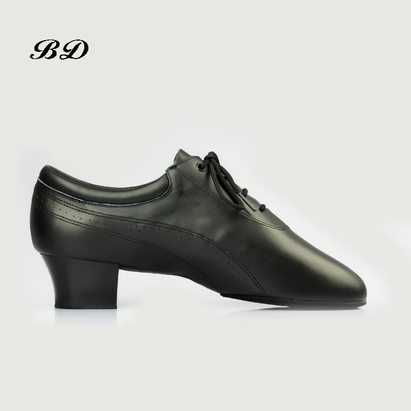 MEN SHOES Dance Shoes Ballroom Latin Shoes Imported Comfortable Insole Sweat Deodorant Imported Patent Leather Heel 4.5 cm Hot