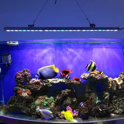 85cm Waterproof Aquarium Light Marine Coral Reef Led Strip Lamp Nicrew Fish Tank Decor Lighting Aquatic Plant Growth Bar Light