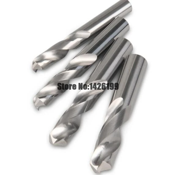 Brocas giratorias de carburo, herramientas eléctricas rotativas de Metal, vástago recto, CNC, 5 piezas, 3,0mm-6,0mm, 4/5/6mm