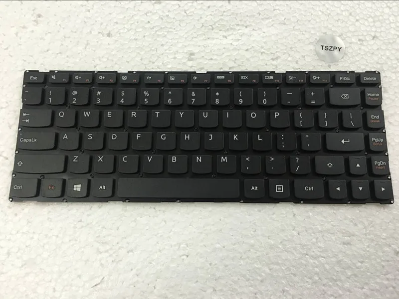 Novo Teclado US para Lenovo YOGA 500-14IBD 500-14IHW, Ideapad 100S-14IBR 300S-14ISK 500S-14ISK S41-35 S41-70