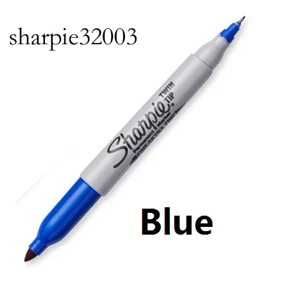 Sharpie Fine Point Dual Tip Round Toe Permanent Marker for Paper Plastic Metal Glass for Office Industrial Paint Writing