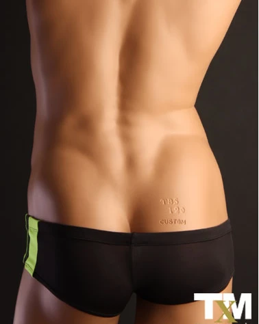 Free shipping male panties ultra-low-waisted silky male panties 4025