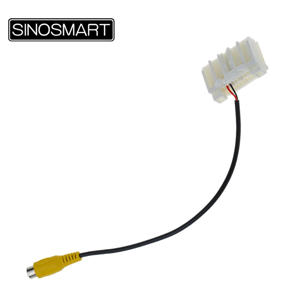 SINOSMART C20 20-PIN Reversing Camera Connection Harness for Jeep Compass OEM Monitor without Damaging Car Wiring