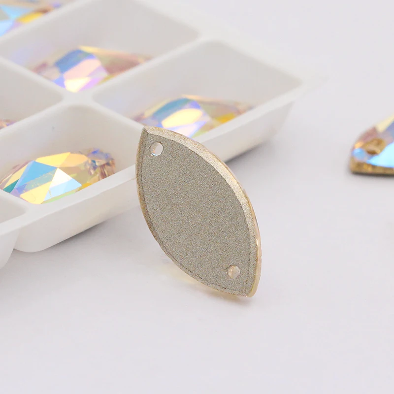 Glass Rhinestones Paradise Shine Sewing Strass K9 crystals Sew On Rhinestone Sew On Stones Spacer buttons for DIY  Garment Makin