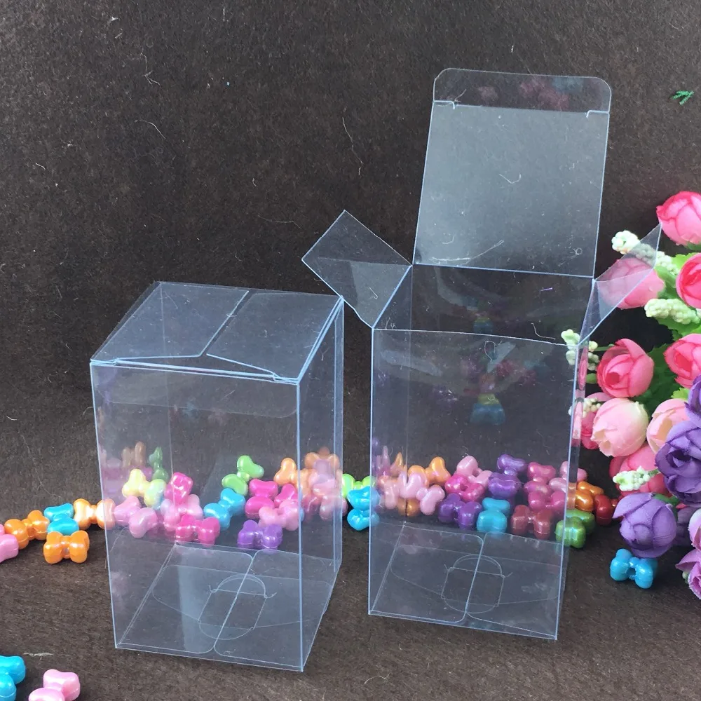 30pcs 8*8*16cm clear plastic pvc box packing boxes for gifts/chocolate/candy/cosmetic/cake/crafts square transparent pvc Box