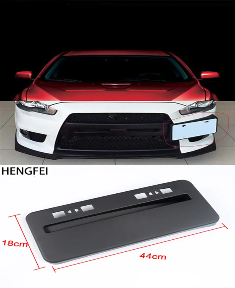 HengFei car accessories for Mitsubishi Lancer EX modified evo surrounded Special license plate frame Modified side suspension