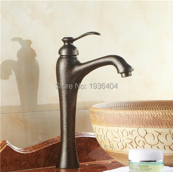 

Retro Classic European Style Tall Basin Faucet Antique Faucet Roman Brass Finished Bathroom Basin Mixer Taps RB1025