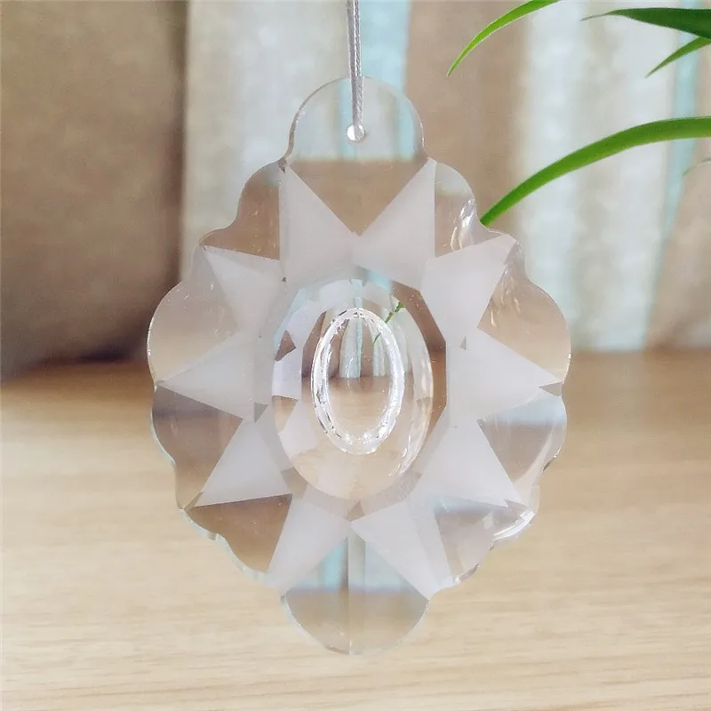 500pcs/Lot 76mm Crystal Chandelier Trimming Pendant Glass Prisms for Suncatcher DIY  Wedding Home Lighting Parts Decoration