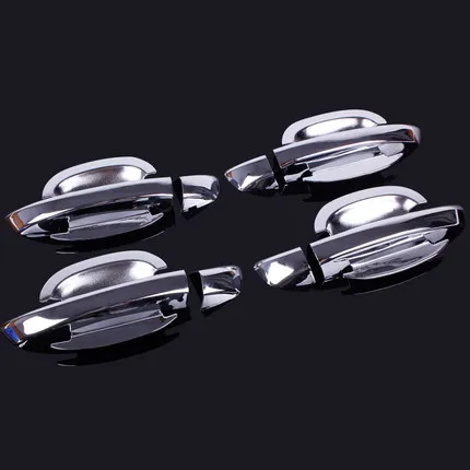 FUNDUOO New Chrome Car Door Handle Cover + Cup Bowl Cover For Volkswagen VW Golf 6 MK6 Skoda SUPERB 2009 2010 2011 2012