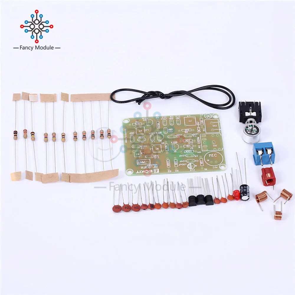 88-108MHz FM Frequency Modulation Wireless Microphone Module DIY Kits Transmitter Board Parts DC 3-6V FM Transmitter Module