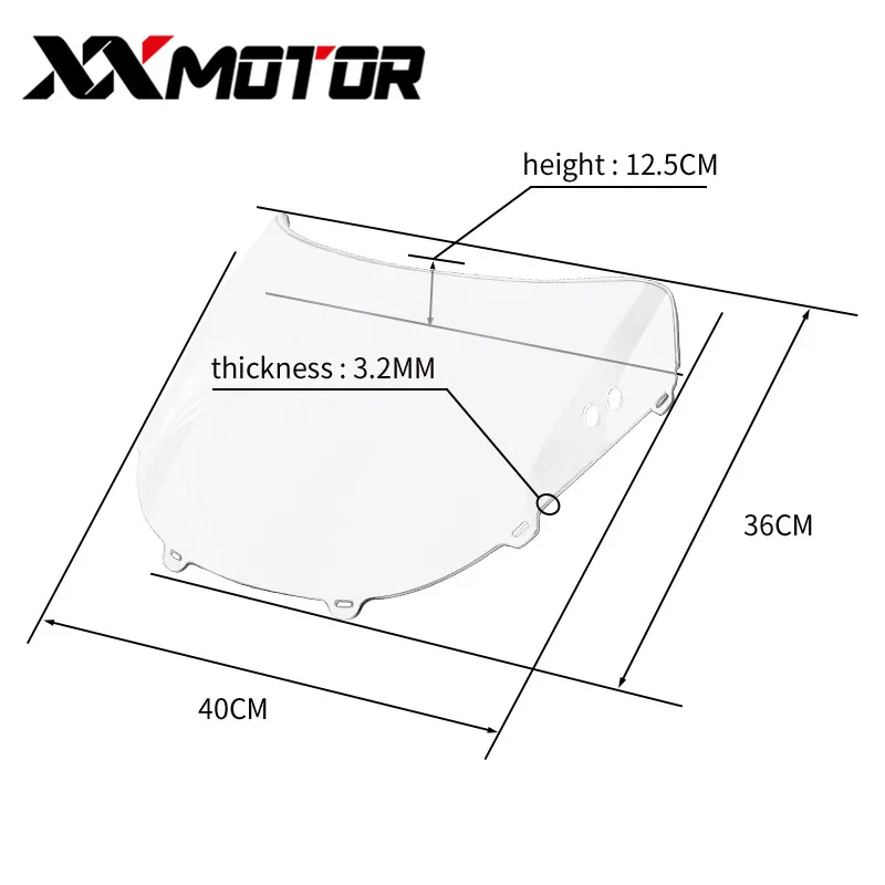 Windshield Windscreen shroud Fairing For HONDA CBR400RR NC29 CBR400 CBR29 MC29 1990 1991 90 91 Motorcycle Accessories