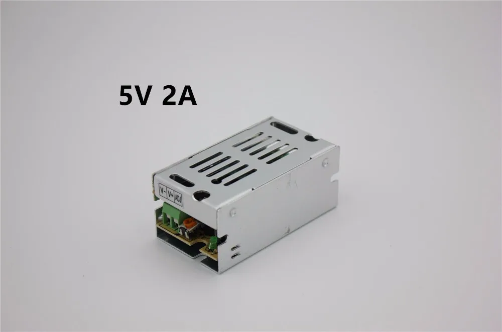 5V 2A 10W Switching Power Supply Driver for 5V WS2812B WS2801 LED Strip Light AC 110-240V Input to DC 5V Free shipping