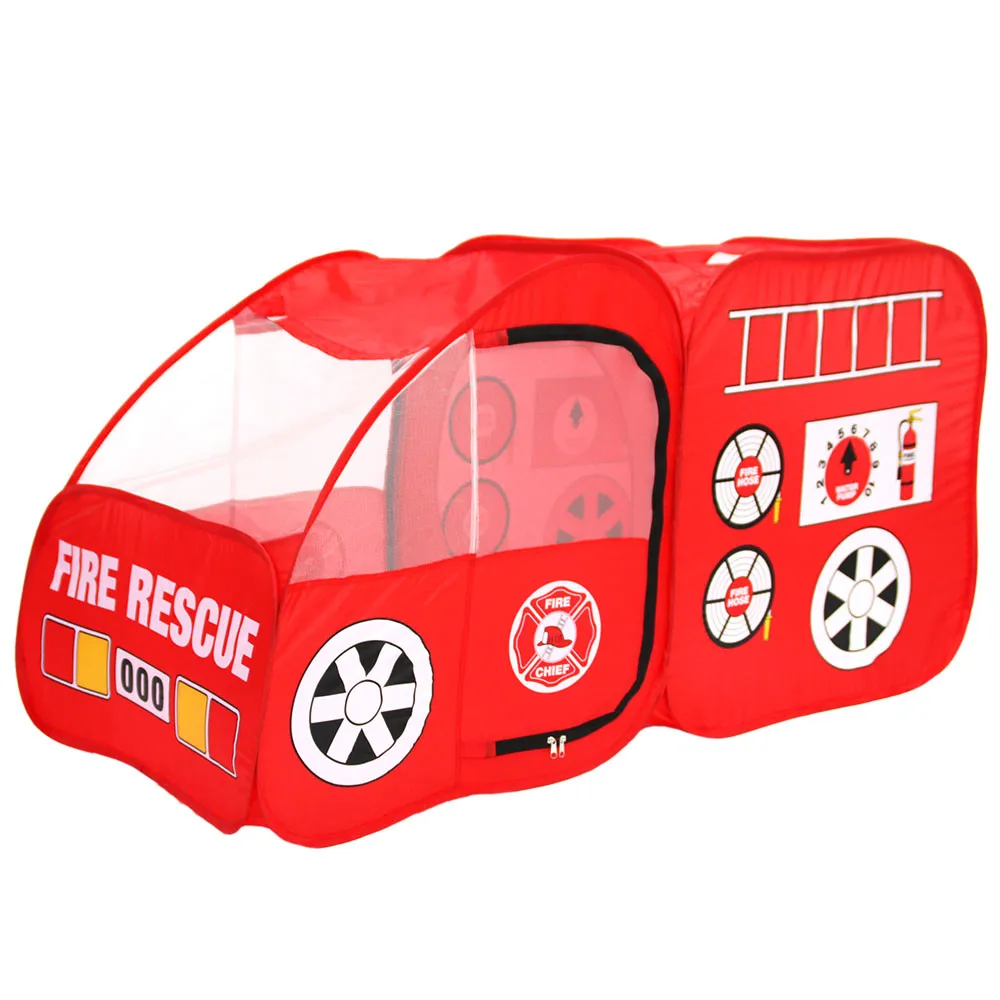 Children's indoor fire truck tent room game house foldable children outdoor car toy tents