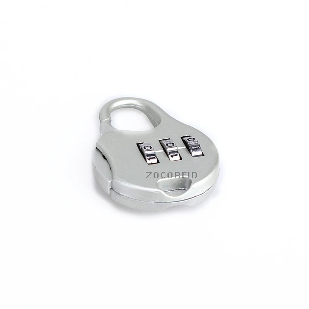 3 Dial Digit Password Lock Combination Suitcase Luggage Metal Code Password Lock Padlock Zinc Alloy  Keyed Padlock