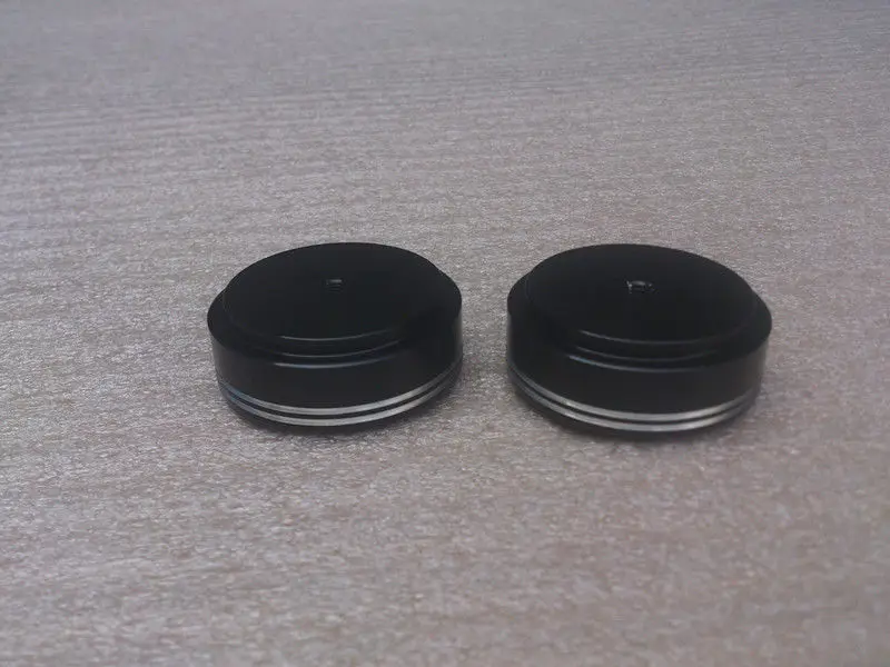 4x Aluminum feets for Power amp (with Rubber ring) D:44mm H:17mm