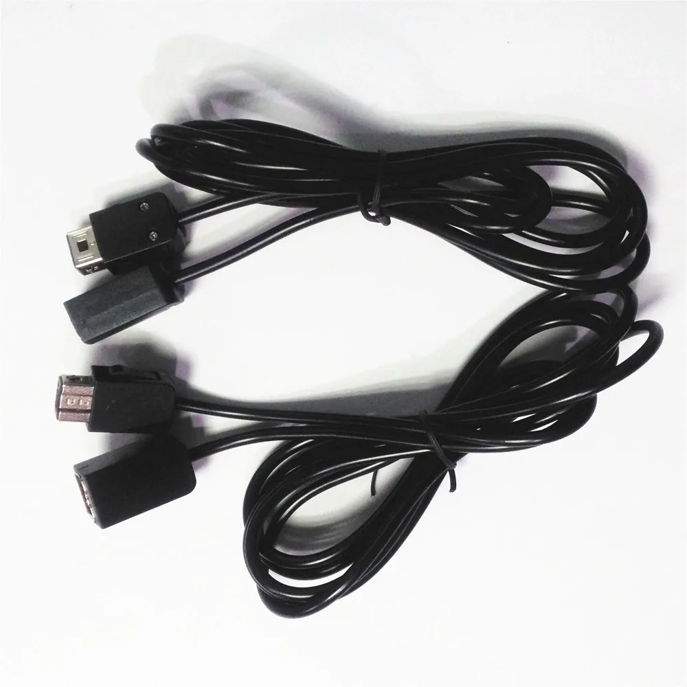 HISPEEDIDO 2 pcs/lot  1.8M 6ft  Black Extension Cable for Nintendo Wii For Classic Mini NES for Mini SNES Controller