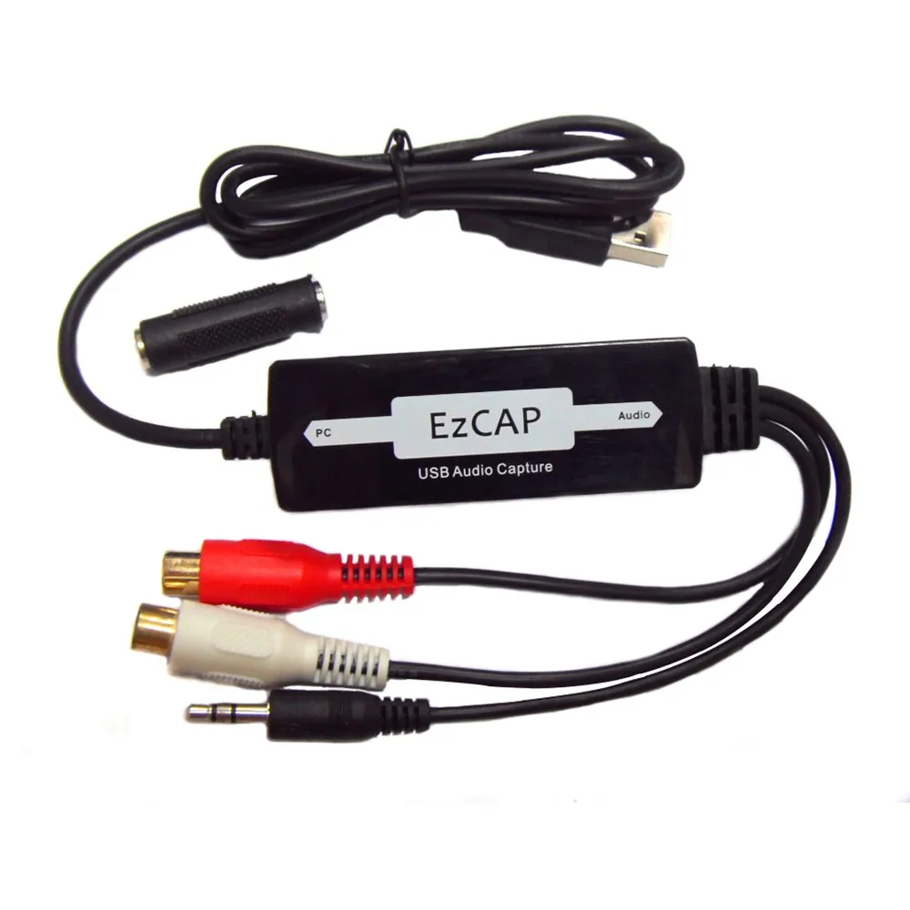 Ezcap216 Vinyl Cassette To CD /USB Audio Capture MP3 WMA WAV OGG Converter Recorder Edit Audio to MP3 Format TO PC