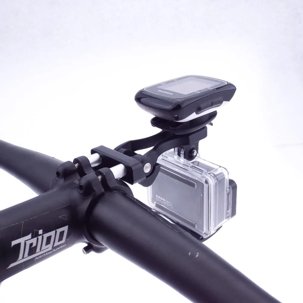 TRIGO mobile phone mount and light mount  go pro and Garminn edge mount , mounting before stem