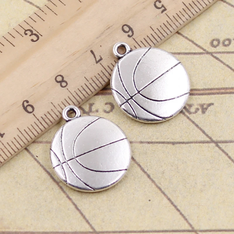 

10pcs Charms Football Basketball 18x21mm Tibetan DIY Retro Jewelry Bracelet Necklace Antique Bronze Silver Color Gold Pendant