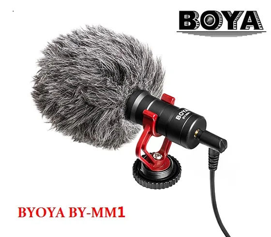 

BOYA BY-MM1 Microphone Cardioid Shotgun for iPhone Android Smartphone Canon Nikon Sony DSLR Camera Consumer Camcorder PC Mic