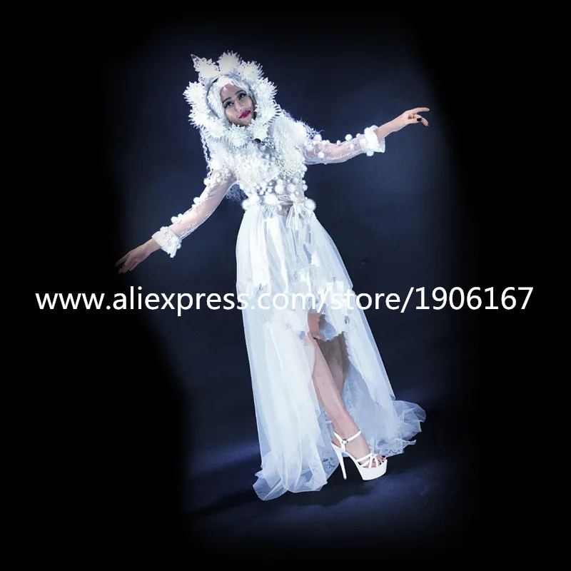 New Led Light Up Sexy Lady Party Dress DS Clothing Led Luminous Performance Dance Suit DJ Singer Cosplay Masquerade Clothes