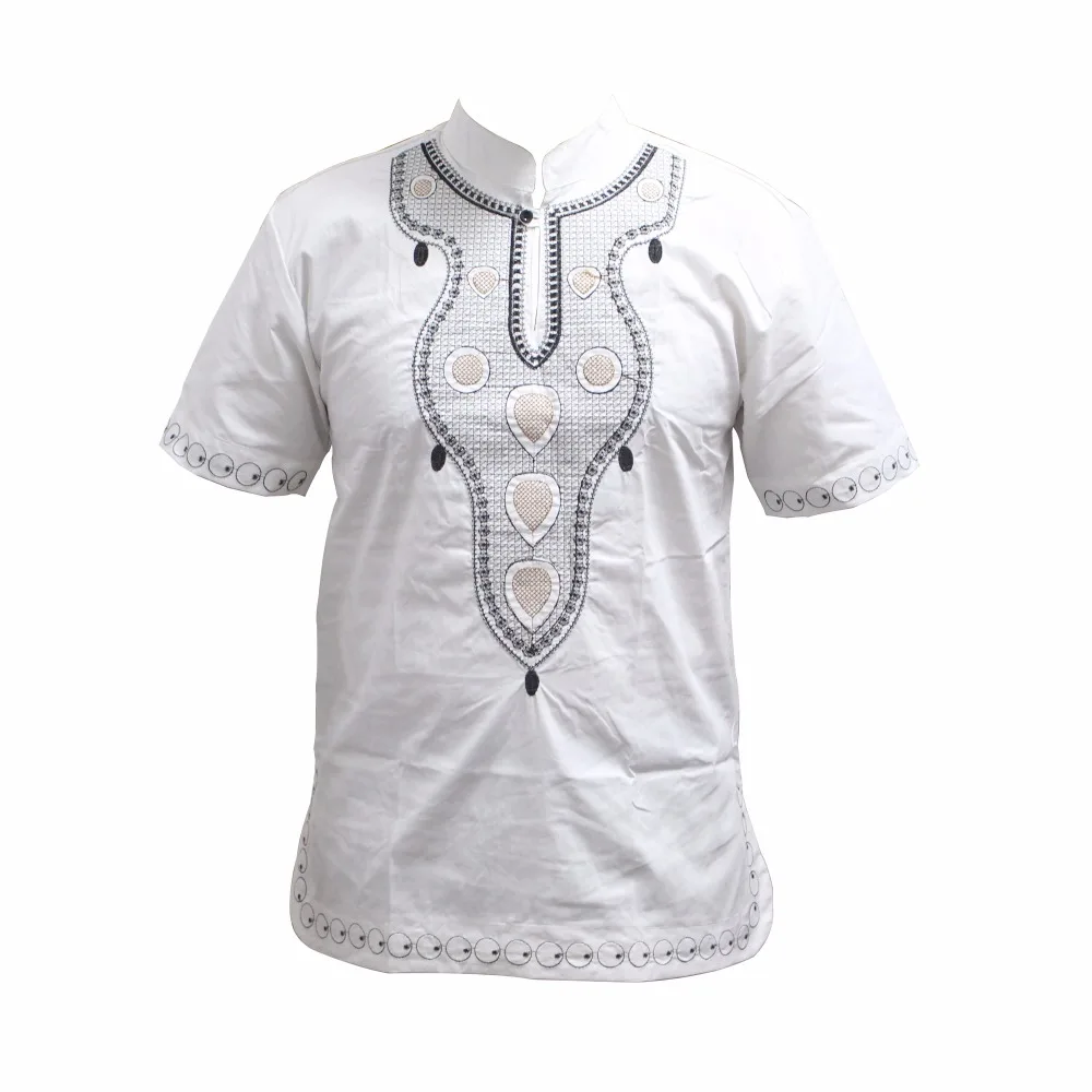 Dashikiage Embroidery Pan-African Holiday Kwanzaa Fashion Basic Tee Shirts Cool Outfit High Quality Causal Dropship T-shirt