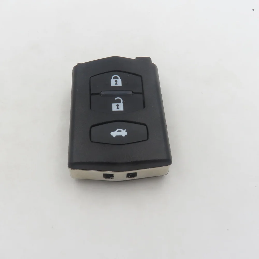 

Folding Car Remote Key Replacement Black Shell Case Fob 3 buttons For Mazda 2 3 5 6 MX5 RX8 Cocolockey