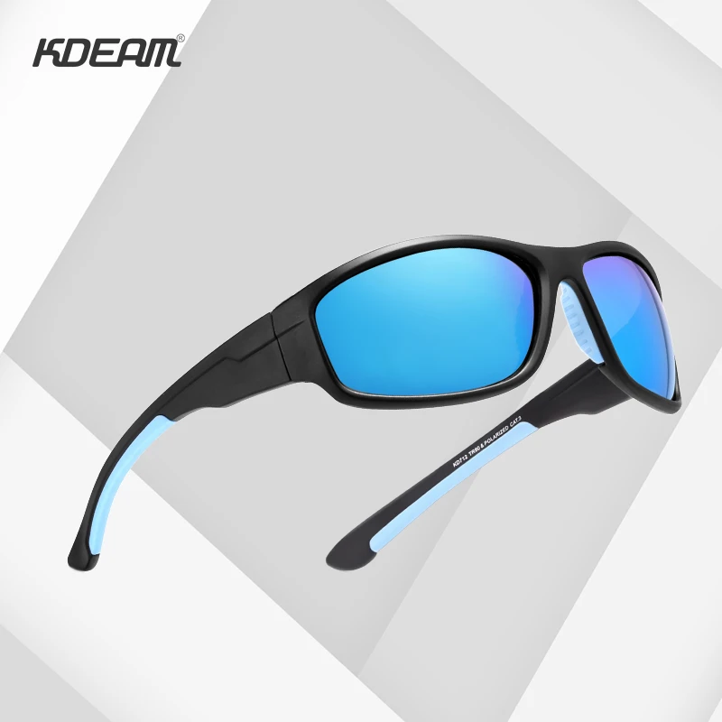 KDEAM-gafas de sol polarizadas TR90 para hombre, lentes de sol tácticas para exteriores, lentes militares de diseño de marca para conducir