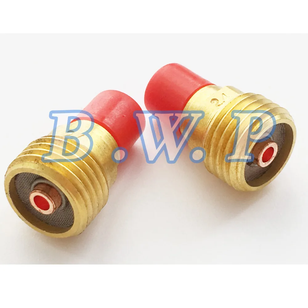 

Pack of 2pcs Small TIG Gas Lens 3/32" 2.4mm 45V44 For 125A Tig Welding Torch CK9 WP9 HW9 20