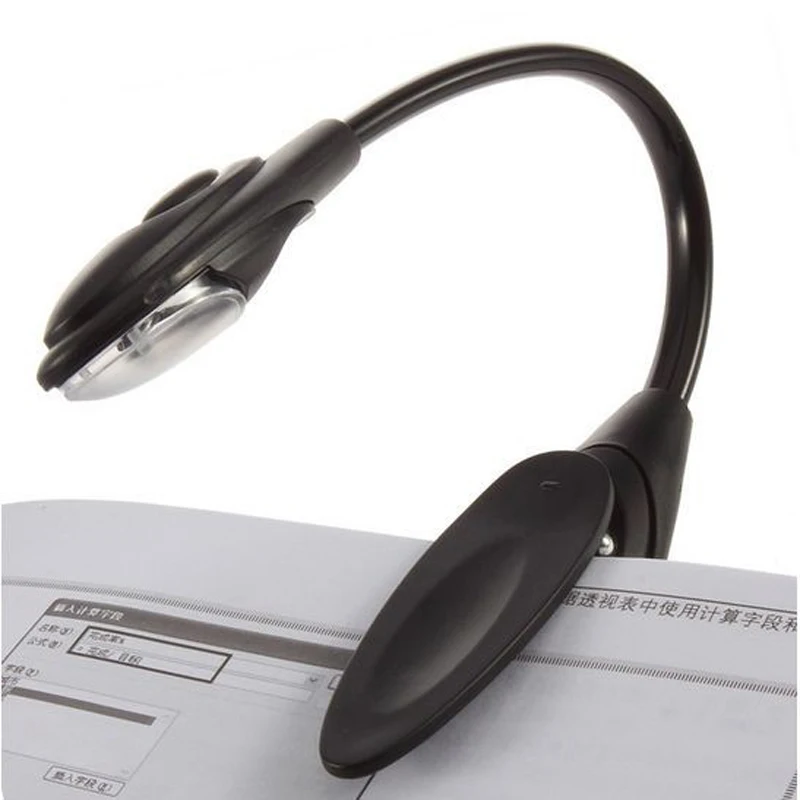 100% Brand New Unique Mini Clip-On Flexible Bright LED Light Book Reading Lamp For Kindle Nook E-Book Reader + Free shipping