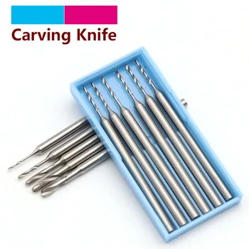 ZuanZ 1/6szt Stal stopowa wolframu Oliwkowy bursztyn Grawerowanie Wiertło Nóż Frez do drewna Frez do drewna Narzędzia do frezowania drewna