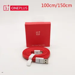 100CM/150CM Original oneplus 6t 6 5t 5 3t 3 flat Noodle Dash charge 5V/4A USB type c one plus 7 6 t Fast Charging Data Sync cord