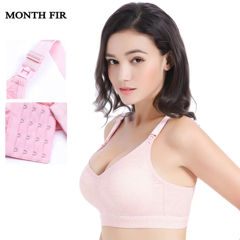 Adjustable Cup Cotton BreastFeeding Bra For Feeding Underwear Bra Maternity Nursing Bra Open Buckle Pregnancy Clothes