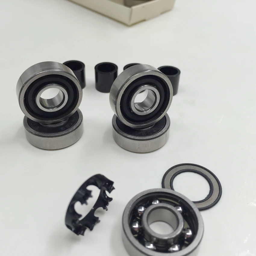 Well known 608 Swiss Skateboard Bearing!Famous brand as you need Swiss Precision competition skate bearing reds swiss 608 spacer